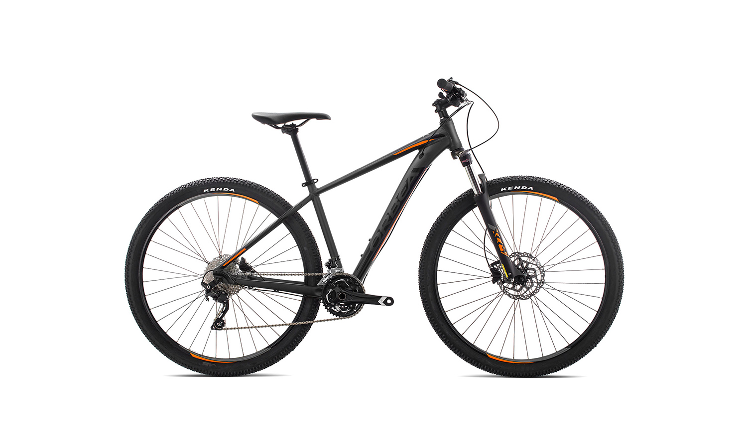 Фотография Велосипед Orbea MX 27 30 (2019) 2019 Черно-оранжевый